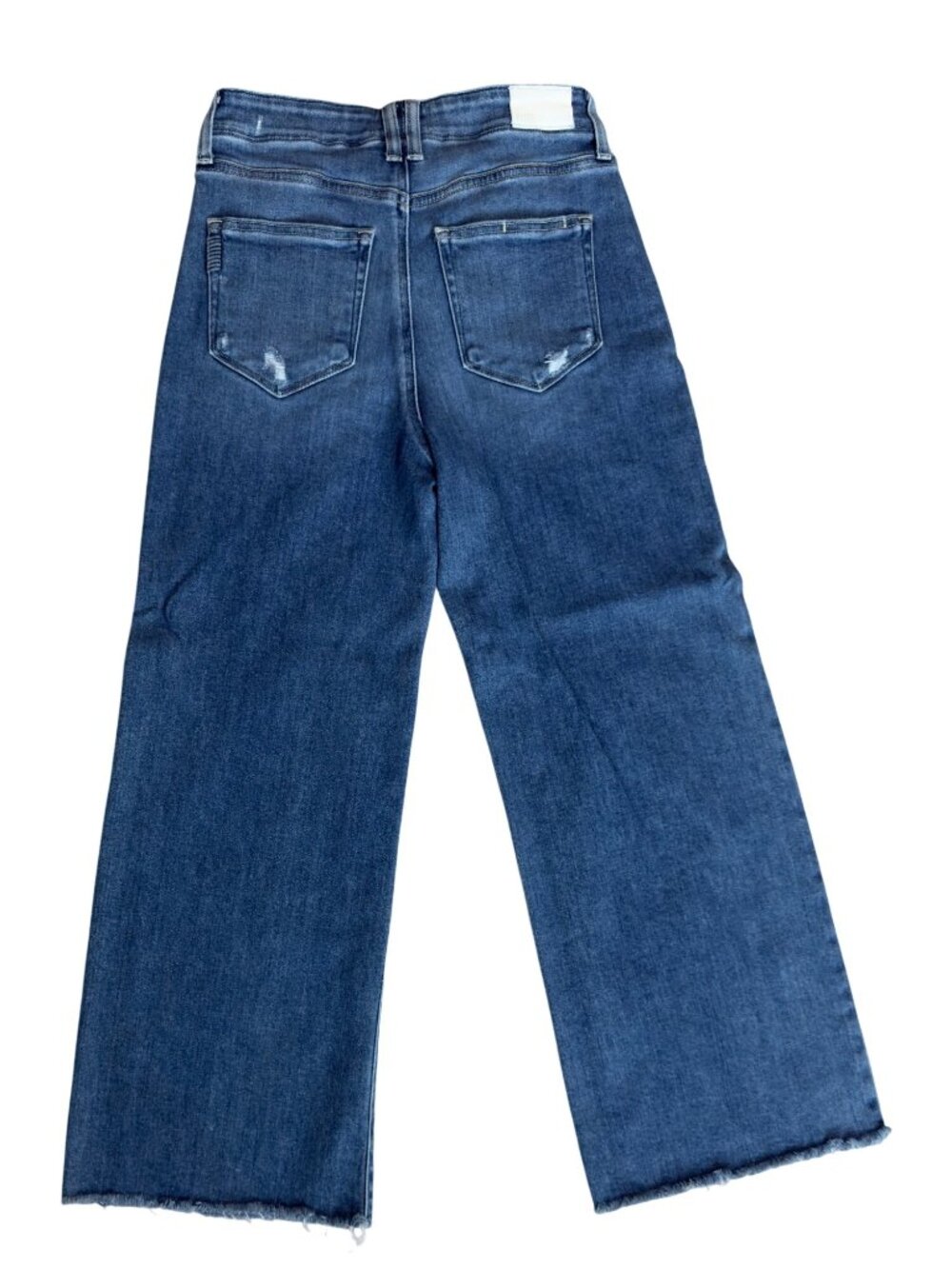 PAIGE Jeans Size 26 Short Anessa Wide Leg Inseam 25" Front Pocket Sunnie Stretch